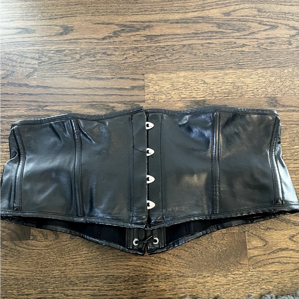 Daisy Corsets Black Leather Corset